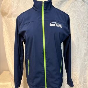 Seattle Seahawks NFL Navy and White Jacket